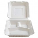 Pojemnik Lunch Box Eco z pulpy 3-dzielny 223x201x75 - 50 szt.