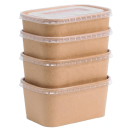 Pojemnik papierowy prostokątny KRAFT 1000ml 50 sztuk. Kup teraz! Mikfol