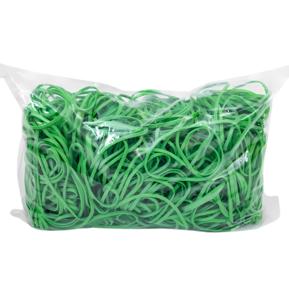 Gumki recepturki 70 x 3 mm zielone 1kg - Kup teraz! | Mikfol