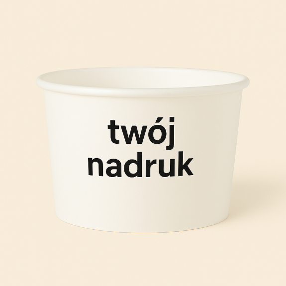 Miski papierowe na lody z indywidualnym nadrukiem | Kup teraz! Mikfol
