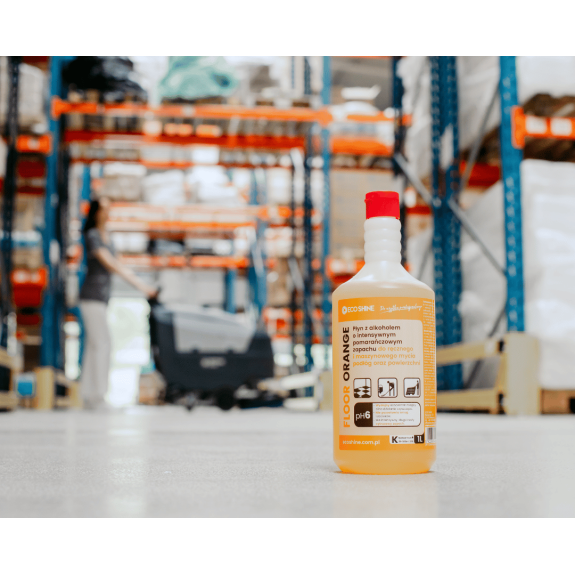 Floor orange 1L - Płyn do mycia podłóg o zapachu pomarańczy | Mikfol