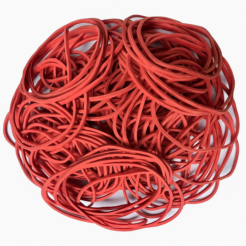 Gumki recepturki 40 x 1,5 mm czerwone 1kg - Kup teraz! | Mikfol