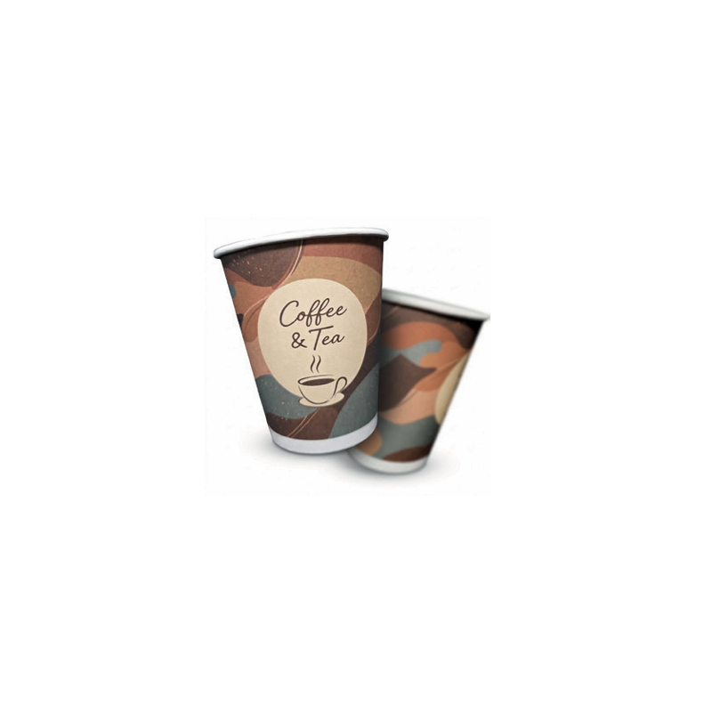 Kubek papierowy do kawy 250ml Coffee&Tea 50 sztuk b/SUP. Kup już teraz! Mikfol