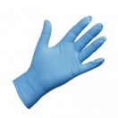 Rękawiczki nitrylowe niebieskie bezpudrowe S - 100 sztuk